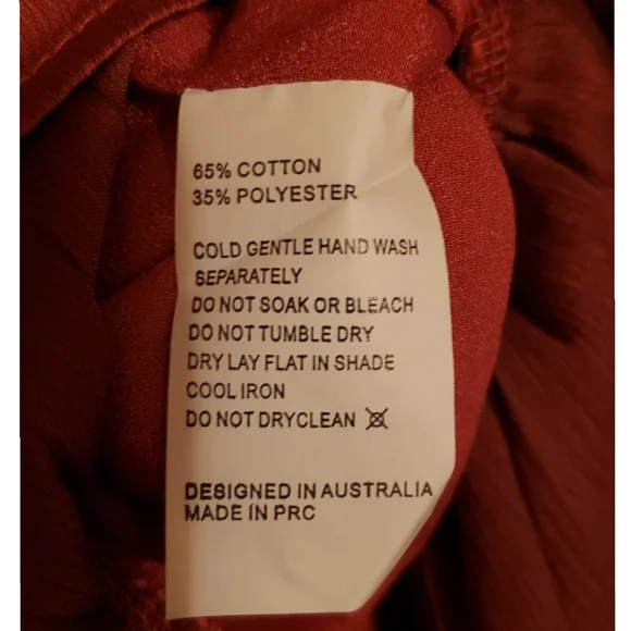 New! LUVALOT Women's Size 6 Rust Rouched Dress - Picture 10 of 10